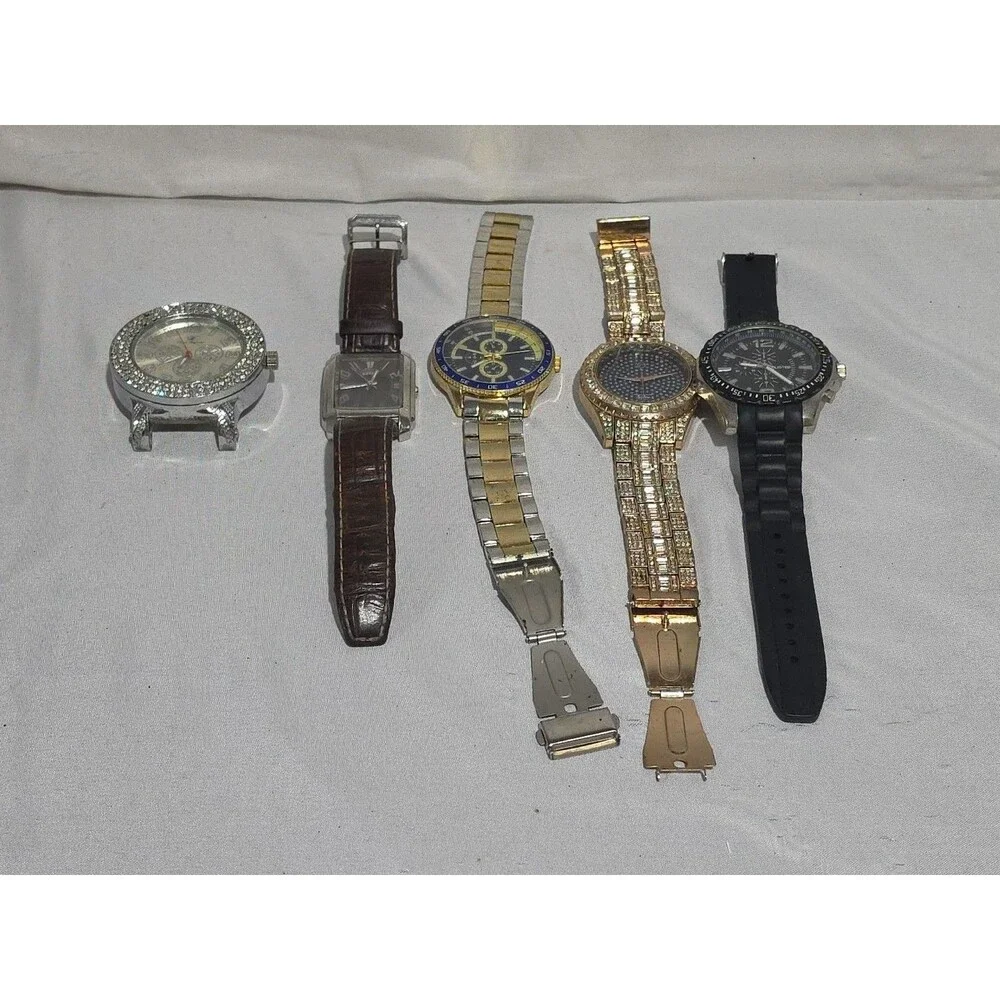 5 Assorted Mens Watches Lot - Picture 1 of 15